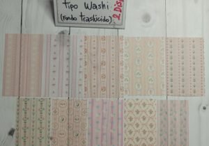 Sticker rectángulos washi rosa
