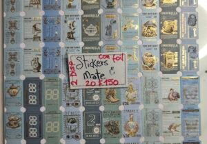 Sticker Ticket Azules c/foil