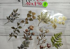 Stickers pet algodones c/foil 8