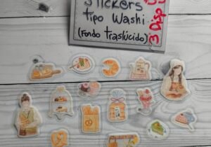 Stikers Washi desayuno