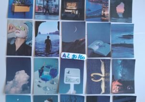 Stickers tipo washi azul 2