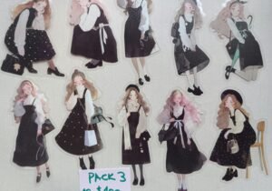 Stickers pet Nena winter vestido negro