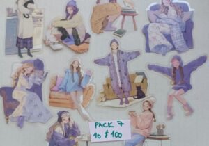 Stickers Nena pet winter lila