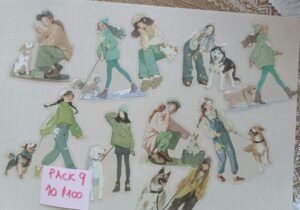 Stickers Nena pet winter verde