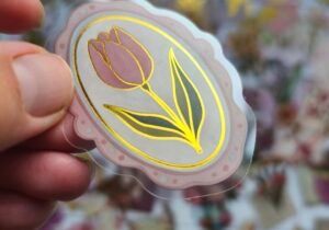 Stickers Pet Flowers con foil