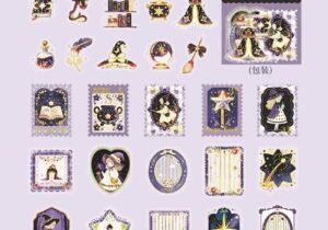 Stickers pet c/ foil Fantasy lila