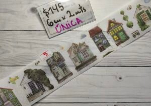 Washi casitas verdes 5
