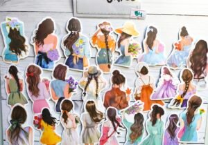 Sticker nena de espalda 54